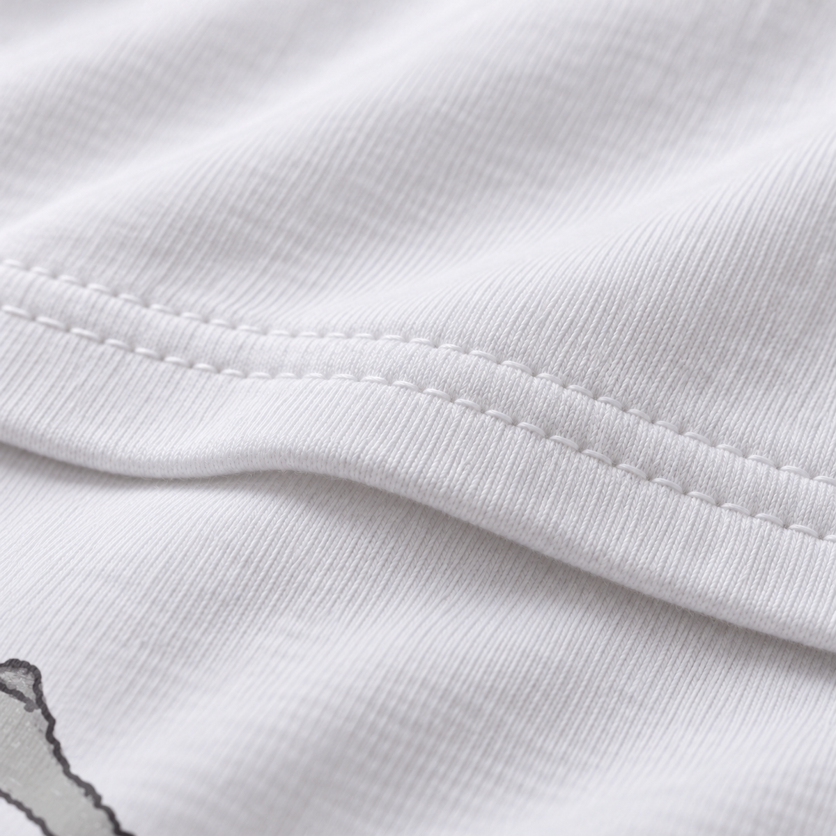 Big Boned unisex graphic T-shirt — fabric closeup