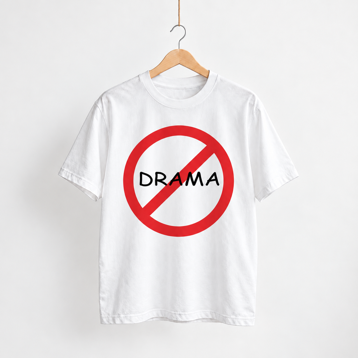 No Drama unisex graphic T-shirt — hanger