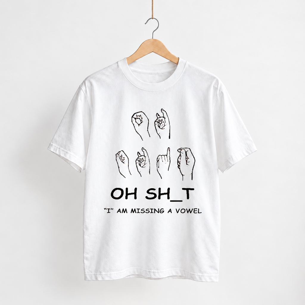 Oh Sht unisex graphic T-shirt — hanger