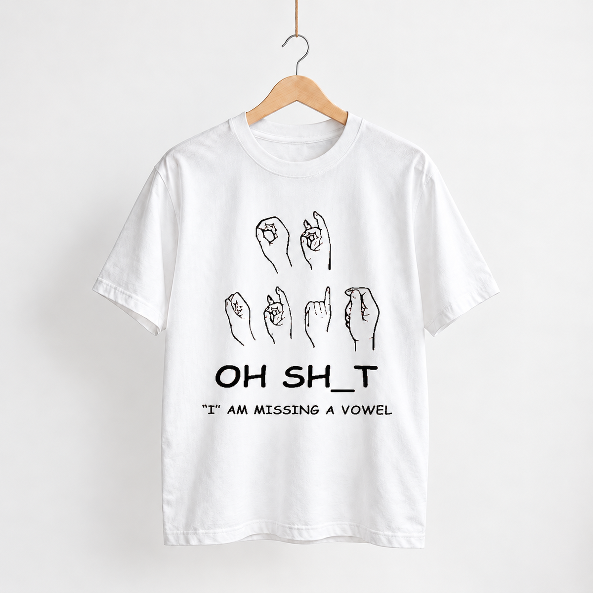 Oh Sht unisex graphic T-shirt — hanger