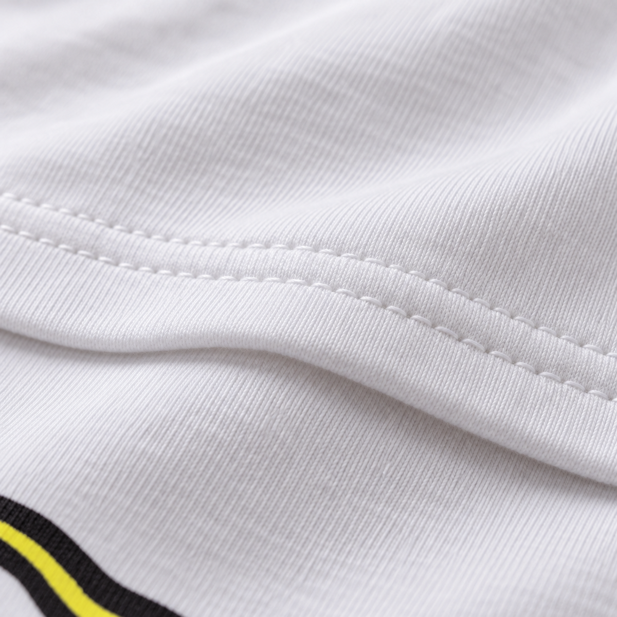 Psycho Path unisex graphic T-shirt — fabric closeup