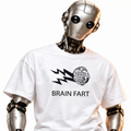 Brain Fart unisex graphic T-shirt — robot model