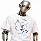 Cloud 9 unisex graphic T-shirt — robot model