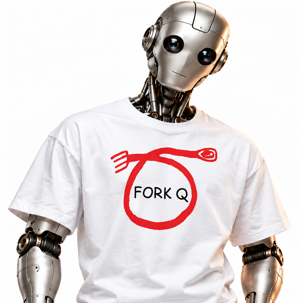 ForkQ unisex graphic T-shirt — robot model