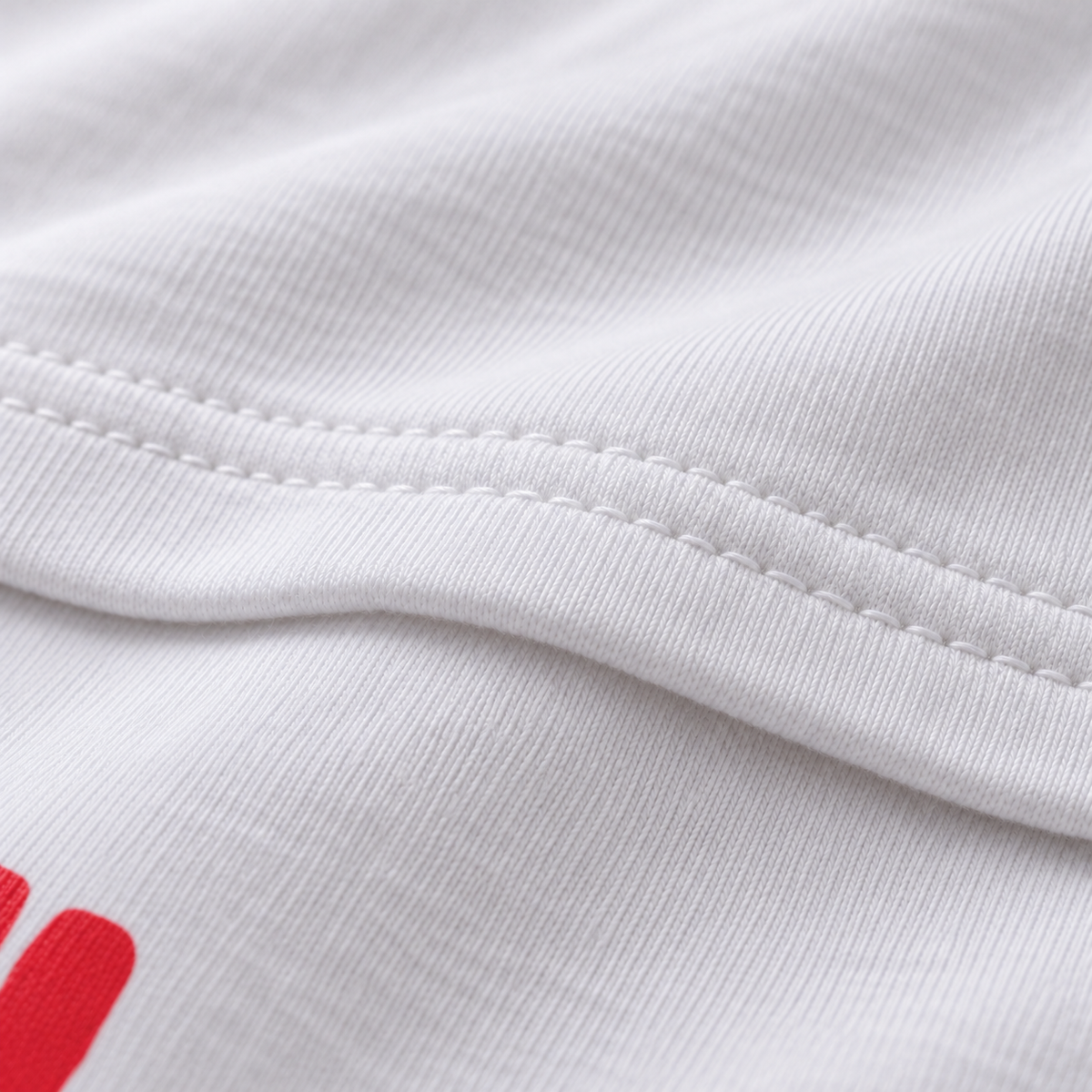 Round to it unisex graphic T-shirt — fabric closeup