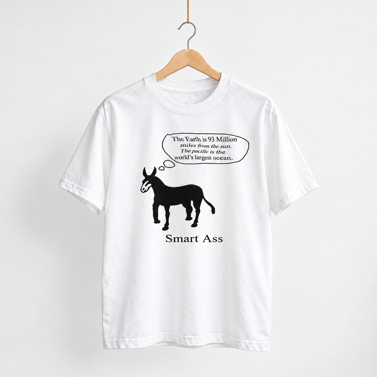 Smart Ass unisex graphic T-shirt — hanger