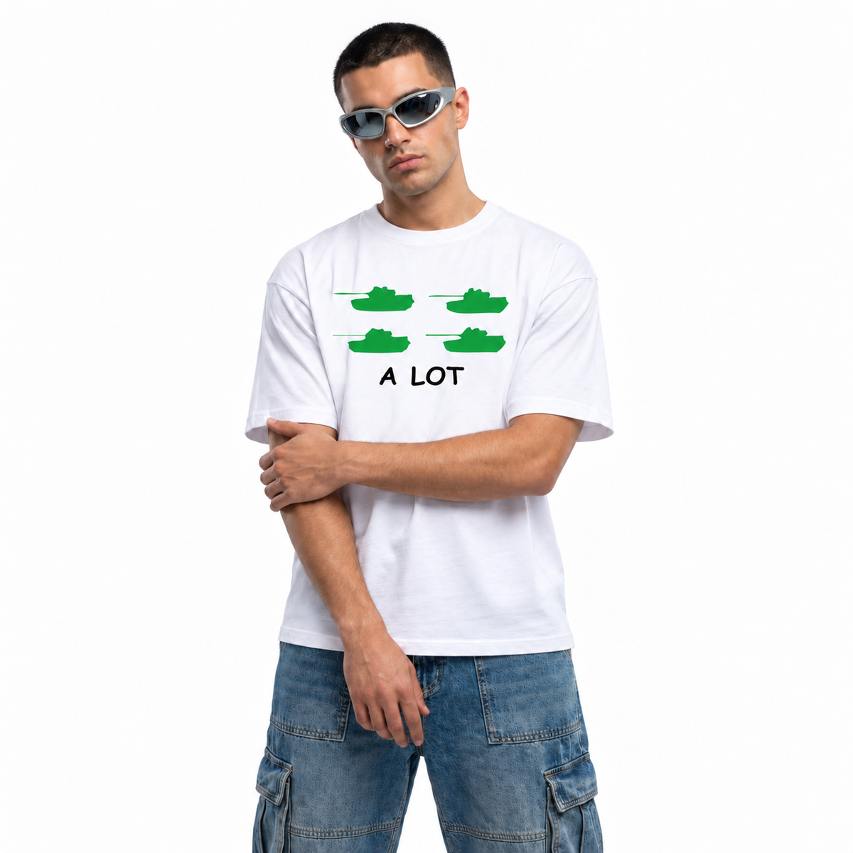 Tanks a lot unisex graphic T-shirt — model