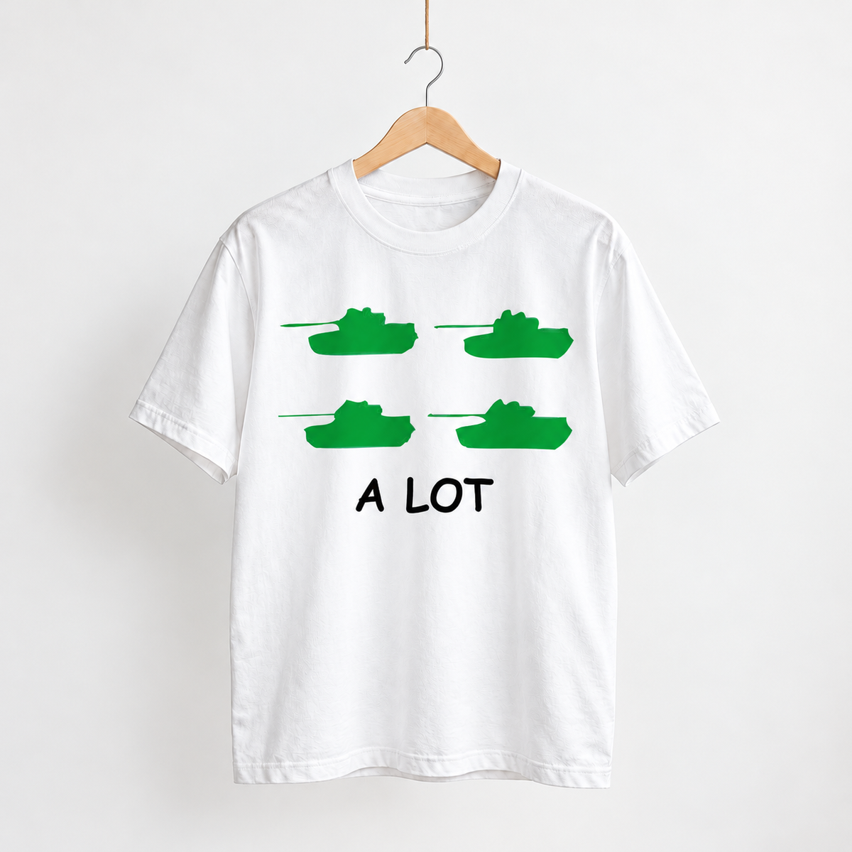 Tanks a lot unisex graphic T-shirt — hanger