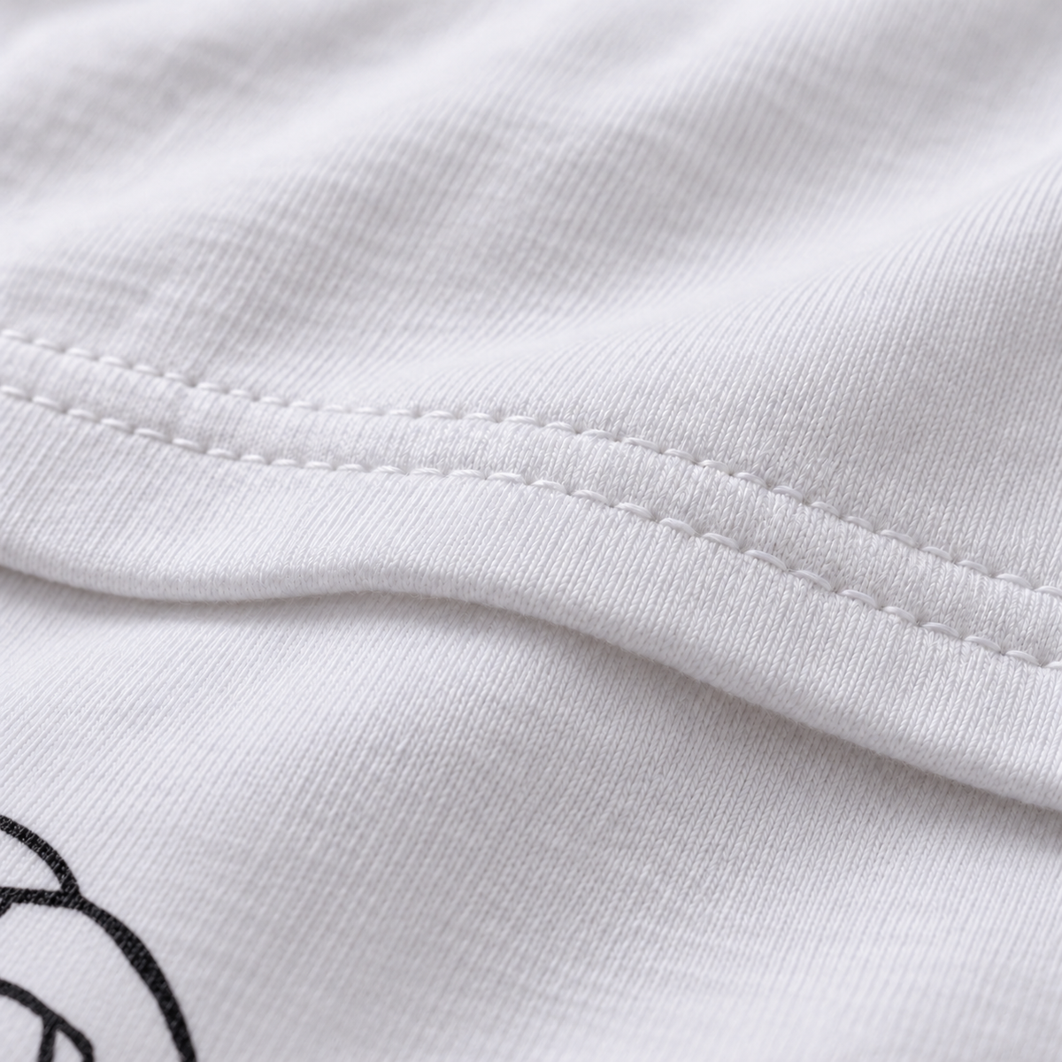 The-Finger unisex graphic T-shirt — fabric closeup