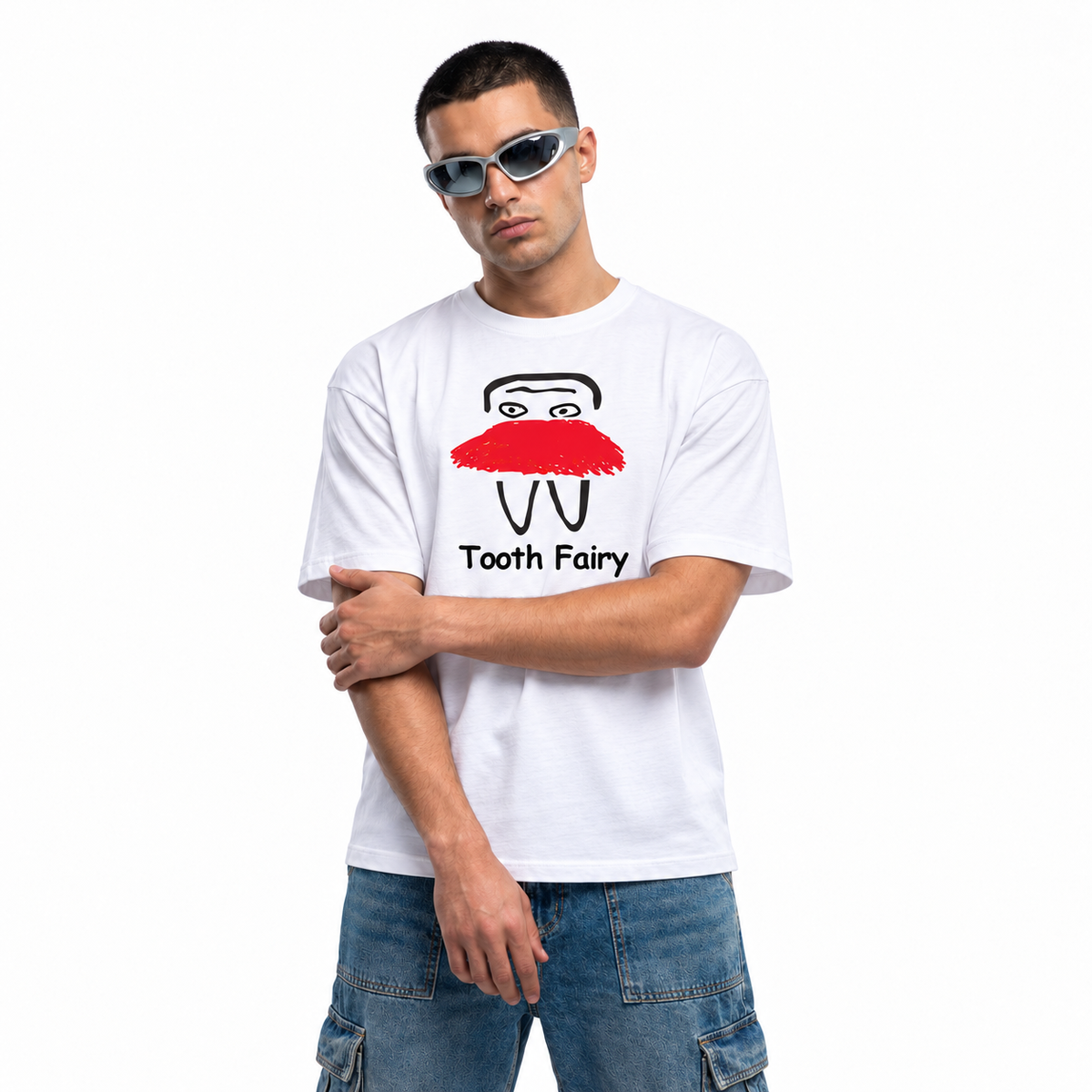 Thooth Fairy unisex graphic T-shirt — model