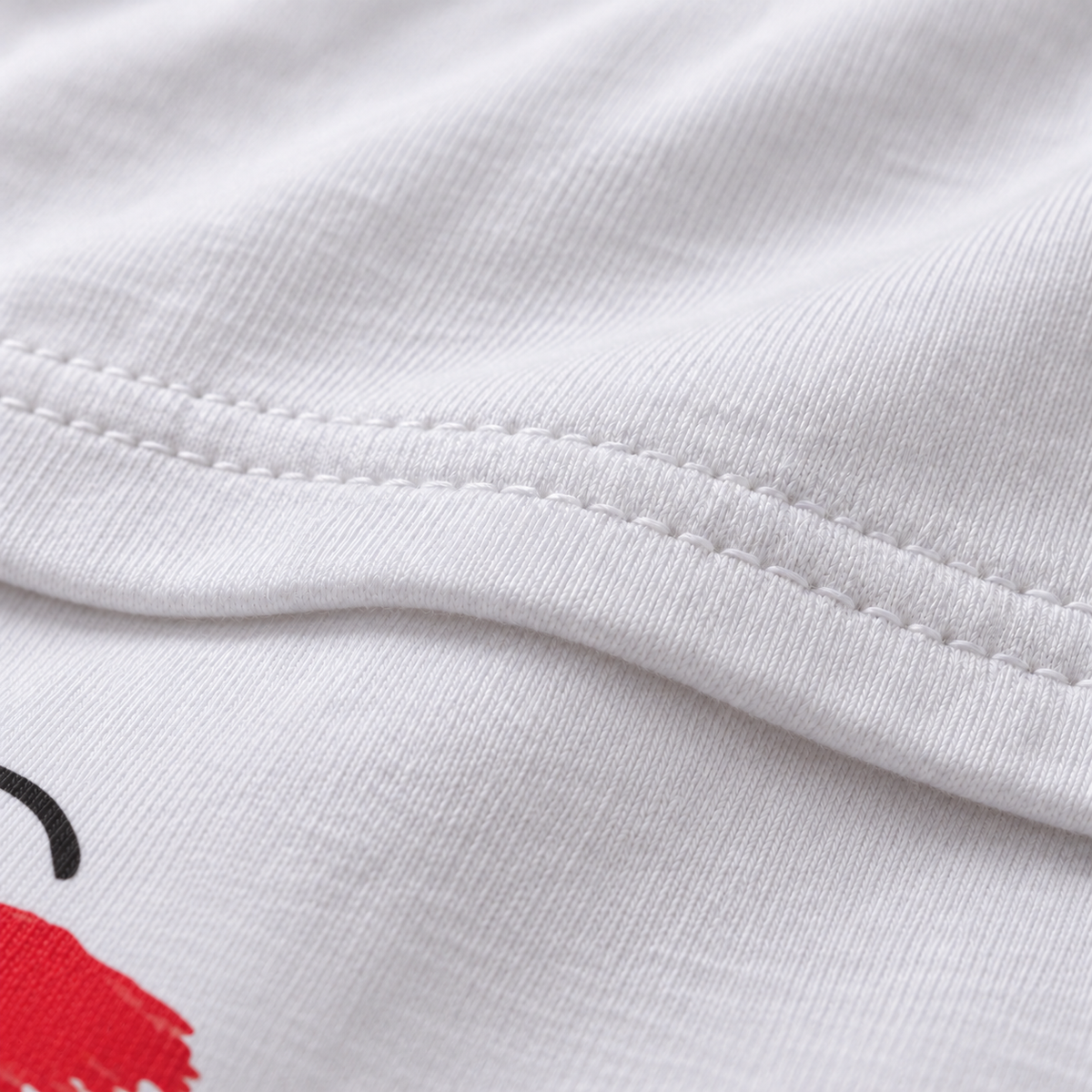 Thooth Fairy unisex graphic T-shirt — fabric closeup