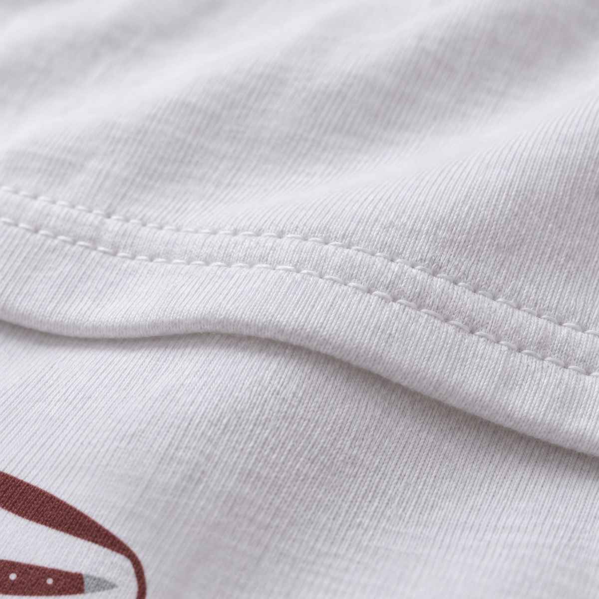 Bible Belt white unisex graphic T-shirt — fabric and print close-up