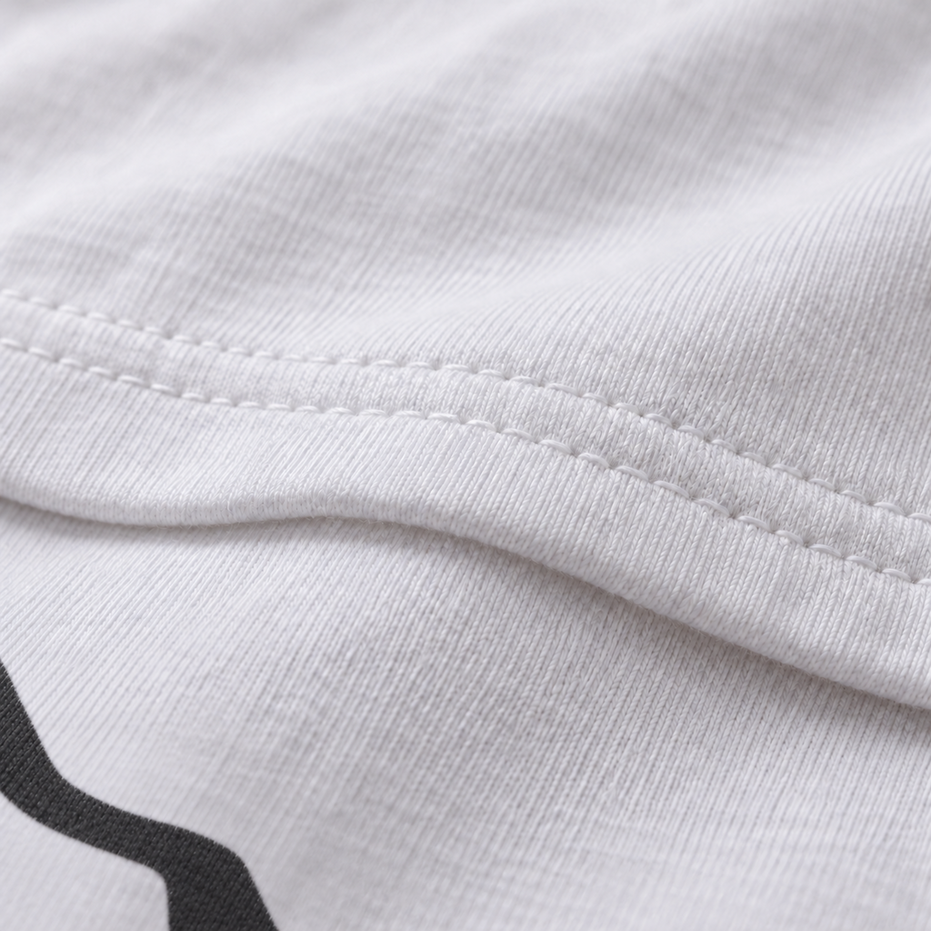 Chalk Man unisex tee — fabric view