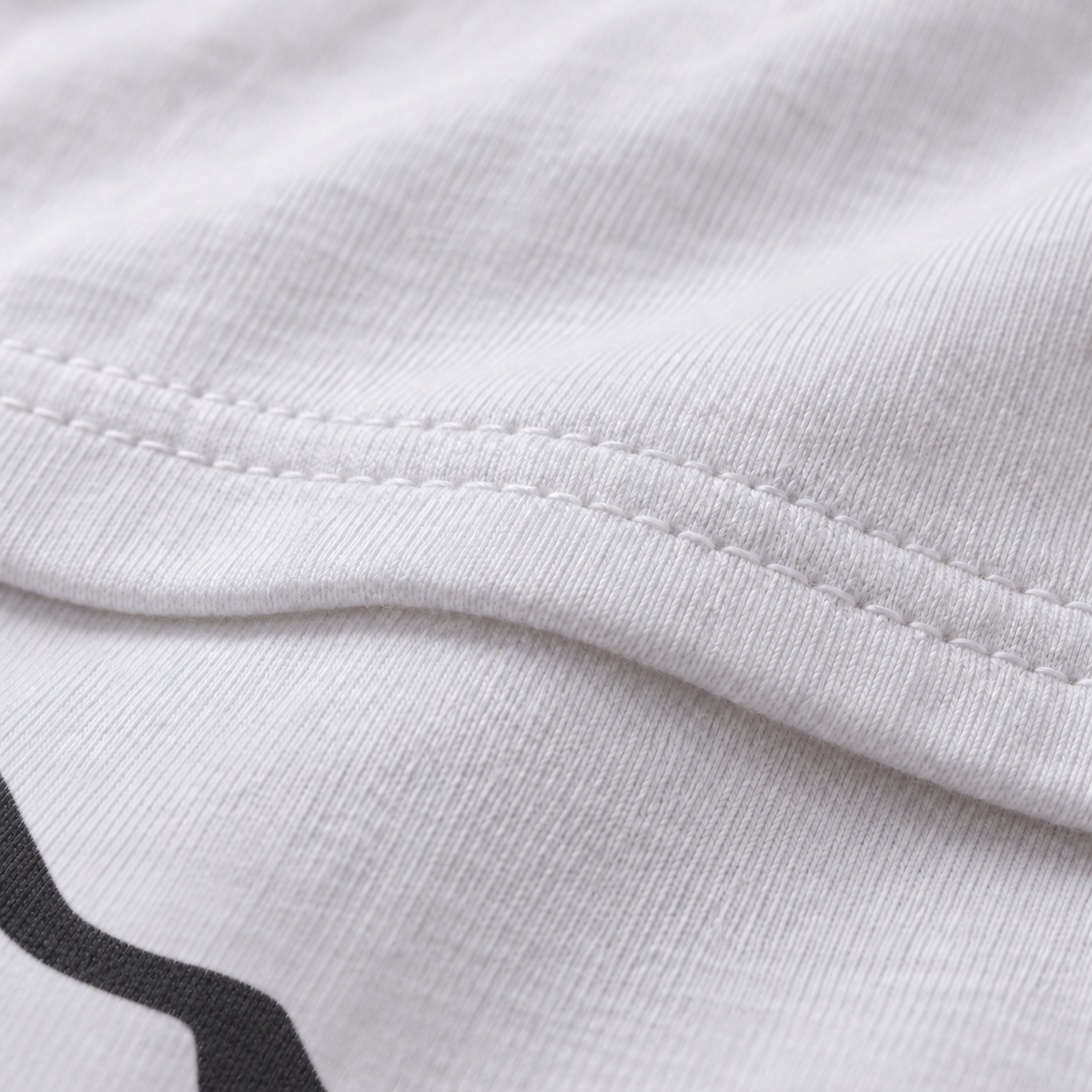 Chalk Man unisex tee — fabric view