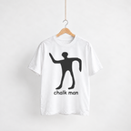 Chalk Man unisex tee — hanger view