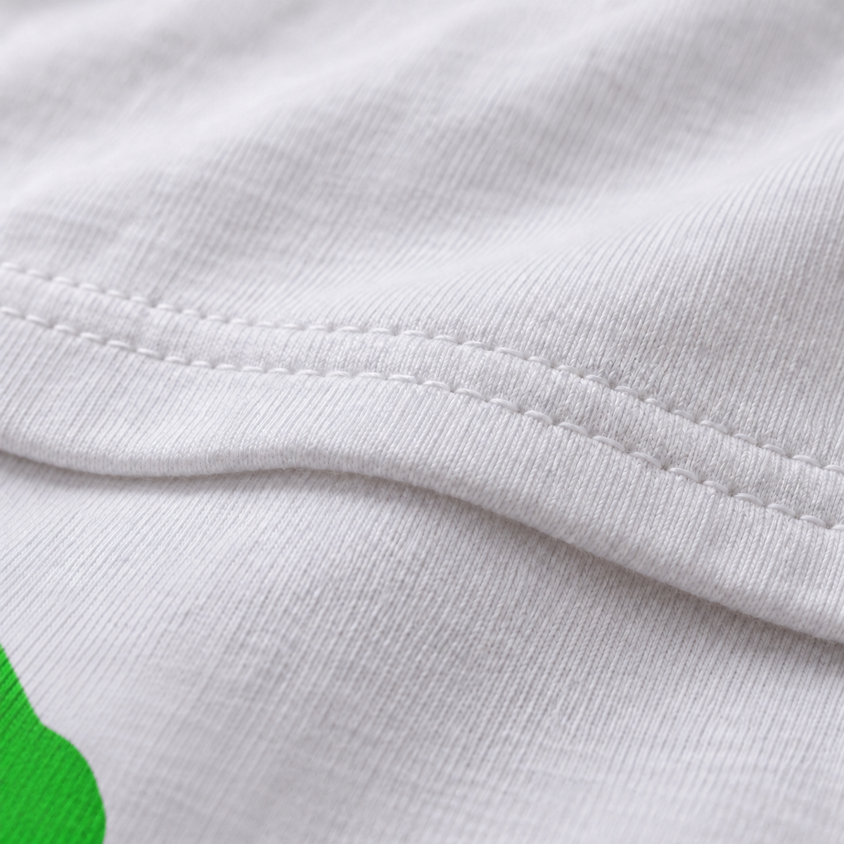 Crack Head white unisex graphic T-shirt — fabric and print close-up