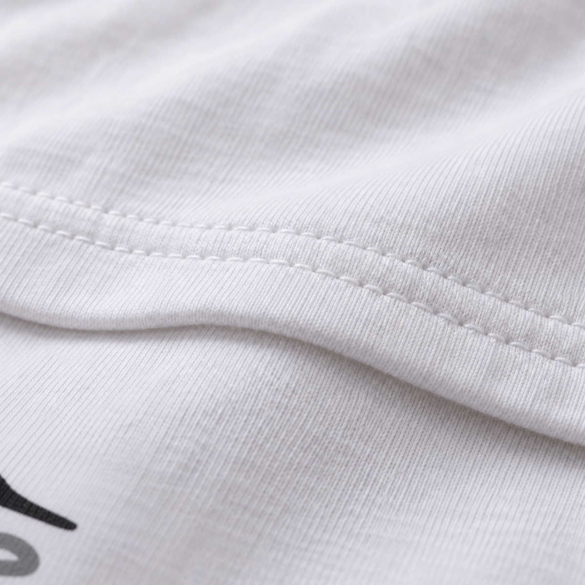 Family Tree white unisex graphic T-shirt — fabric and print close-up