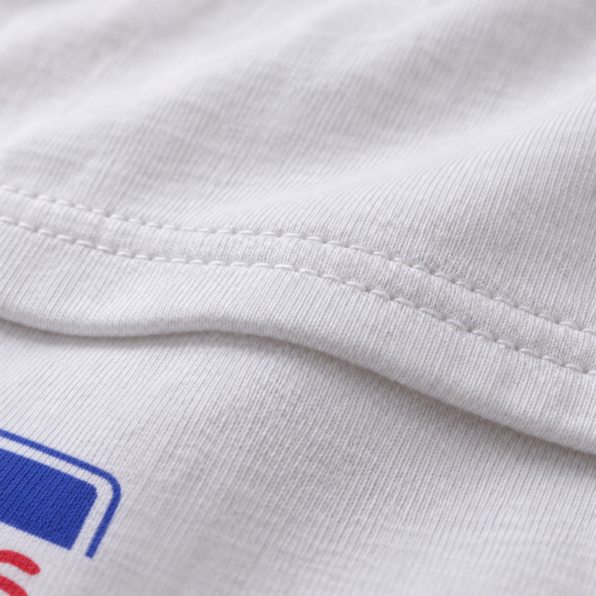 I Have Gas white unisex graphic T-shirt — fabric and print close-up